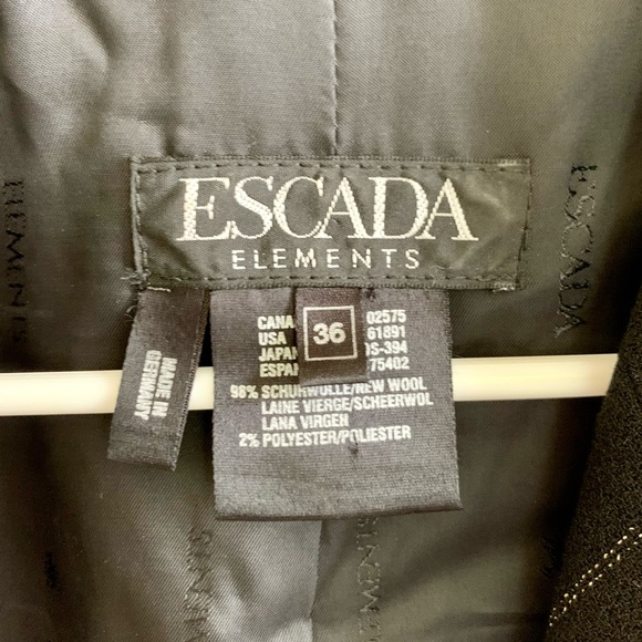 ESCADA ELEMENTS long wool pinstripe blazer - Picture 10 of 16